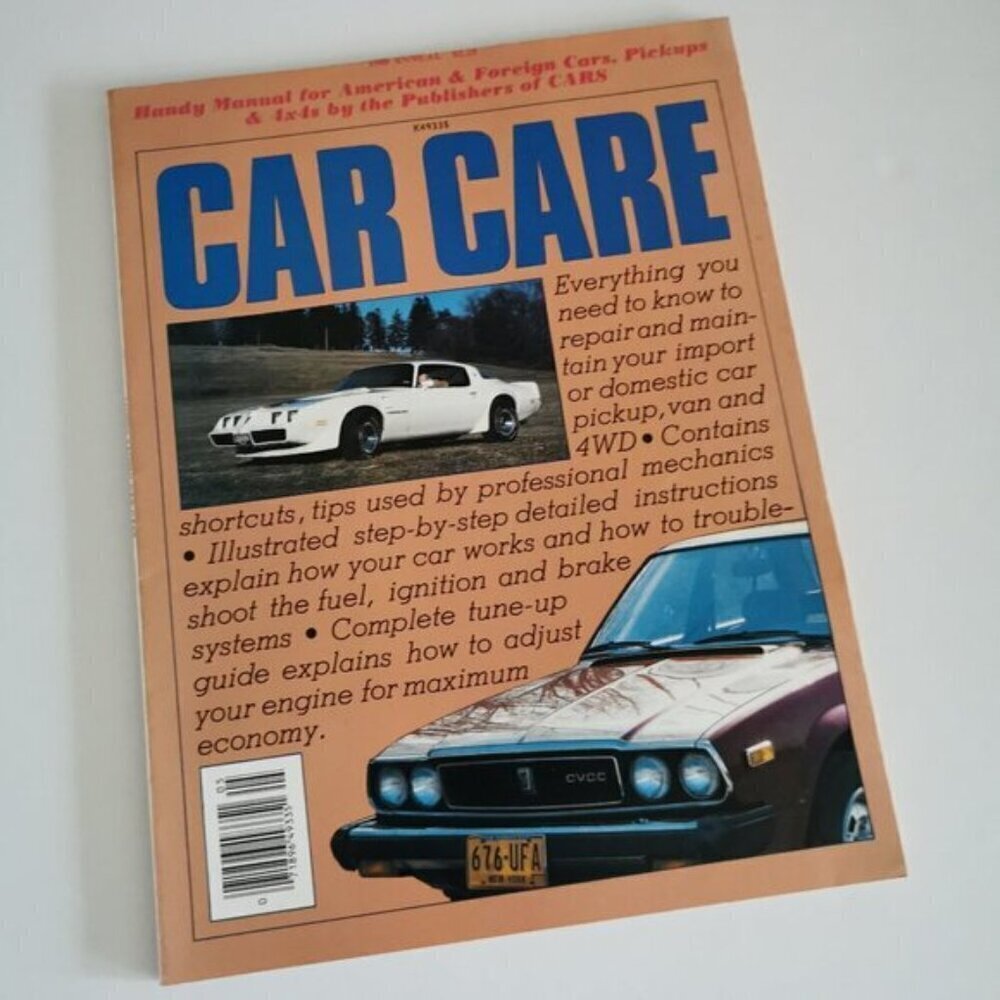 1980 Car Care Annual Magazine Weekend Mechanic Auto Repair Maintenance Import